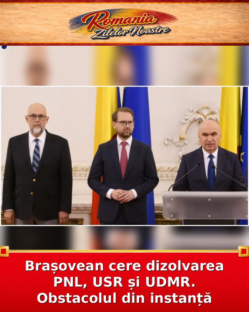 Brașovean cere dizolvarea PNL, USR și UDMR. Obstacolul din instanță
