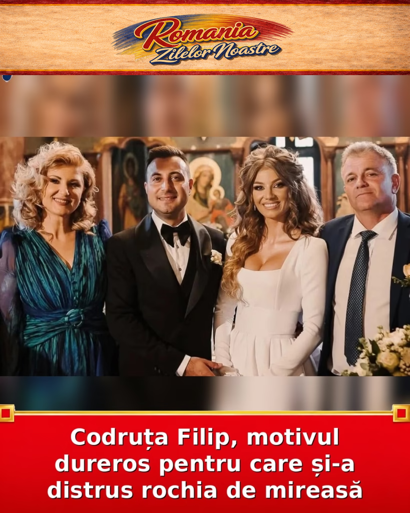 Codruța Filip, motivul dureros pentru care și-a distrus rochia de mireasă