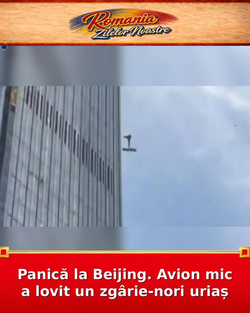 Panică la Beijing. Avion mic a lovit un zgârie-nori uriaș