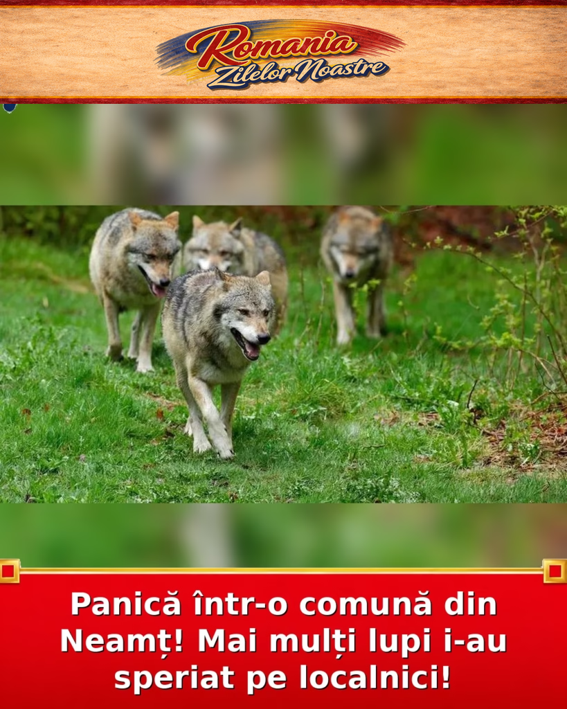 Panică într-o comună din Neamț! Mai mulți lupi i-au speriat pe localnici!