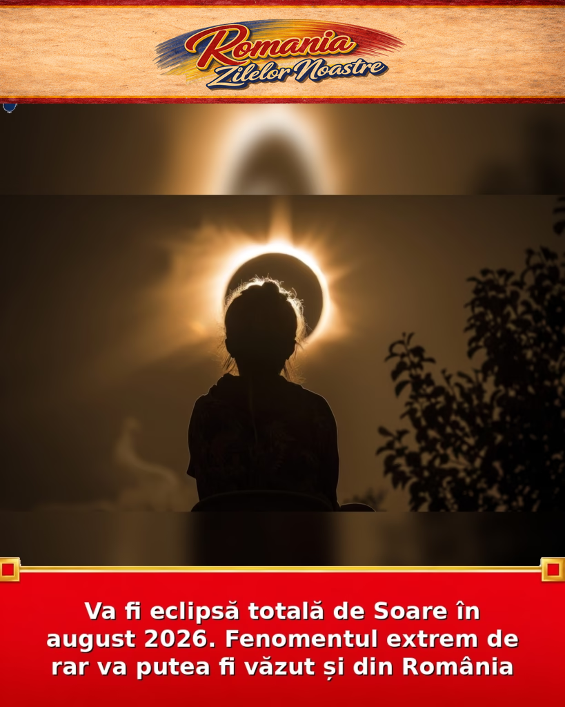 Va fi eclipsă totală de Soare în august 2026. Fenomentul extrem de rar va putea fi văzut și din România