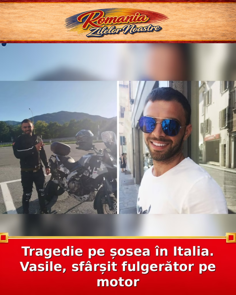 Tragedie pe șosea în Italia. Vasile, sfârșit fulgerător pe motor