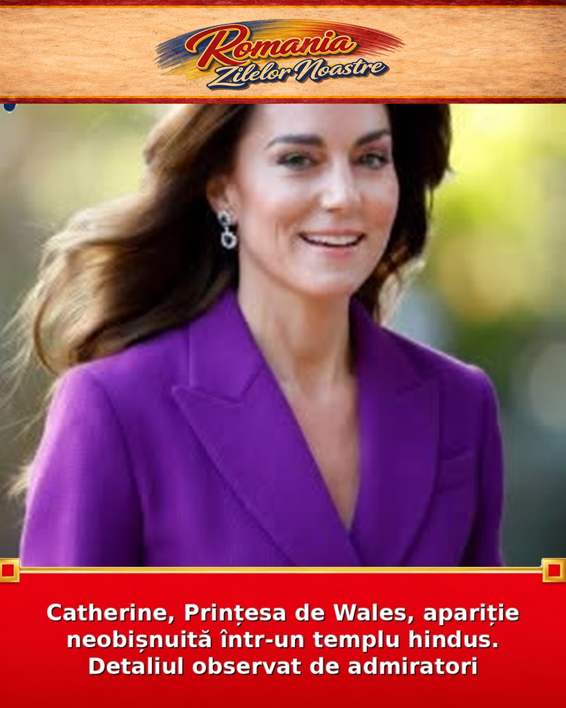 Catherine, Prințesa de Wales, apariție neobișnuită într-un templu hindus. Detaliul observat de admiratori