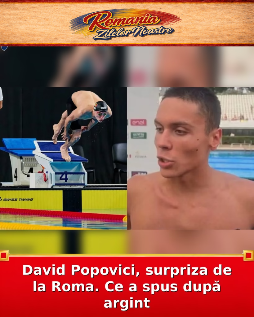 David Popovici, surpriza de la Roma. Ce a spus după argint