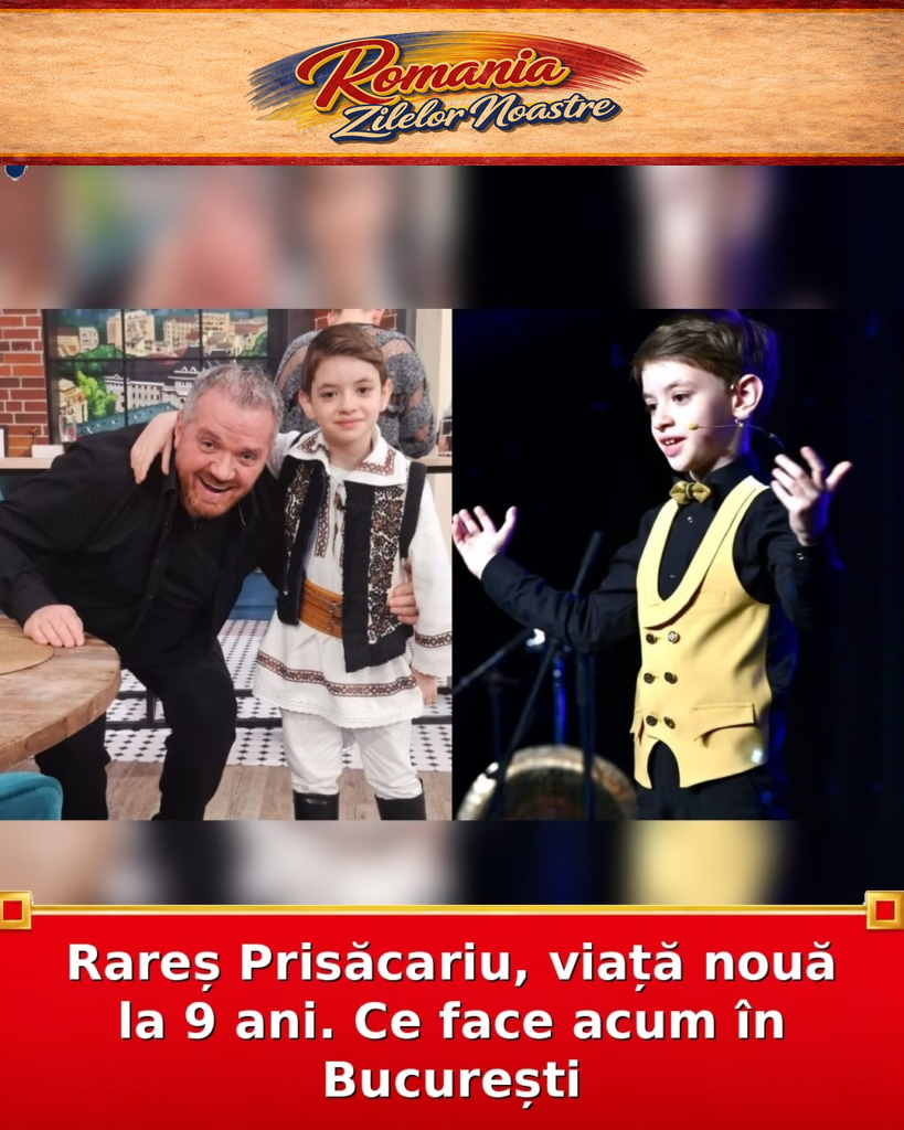Rareș Prisăcariu, viață nouă la 9 ani. Ce face acum în București
