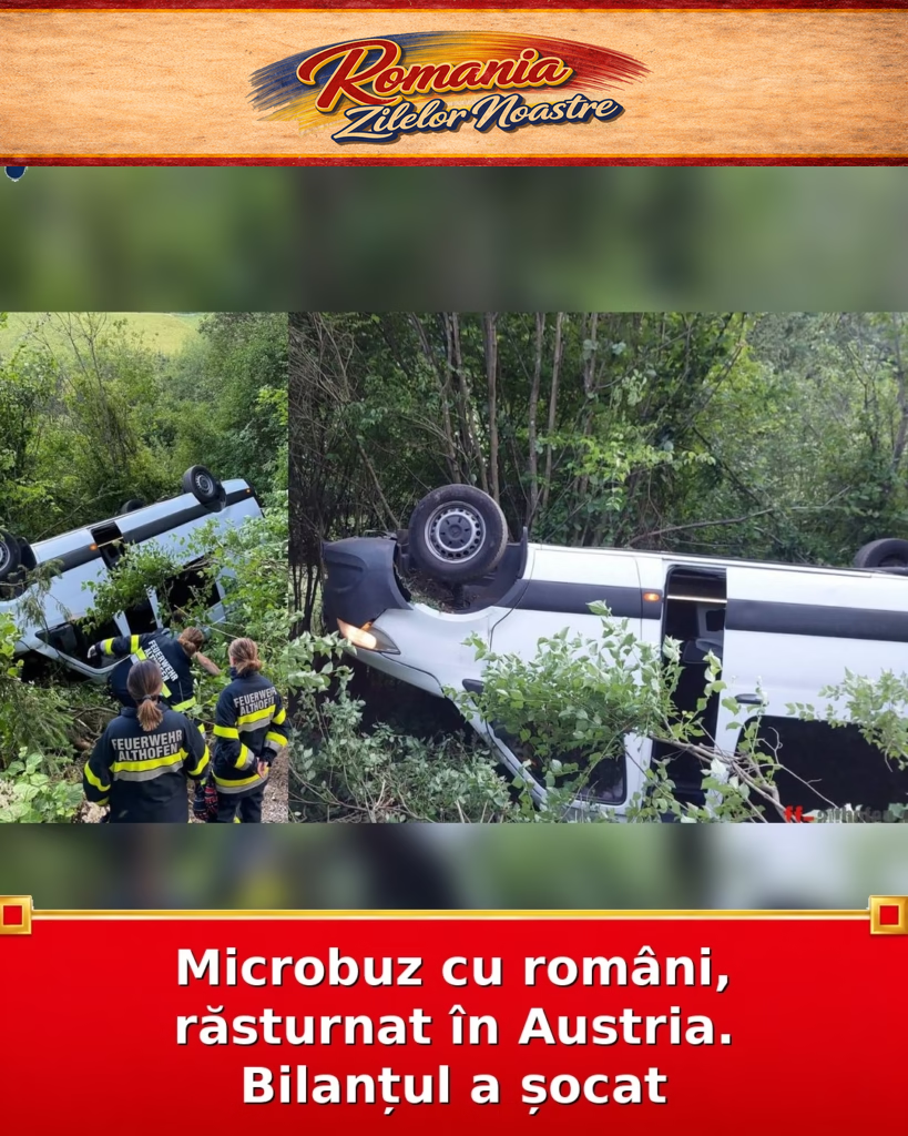 Microbuz cu români, răsturnat în Austria. Bilanțul a șocat