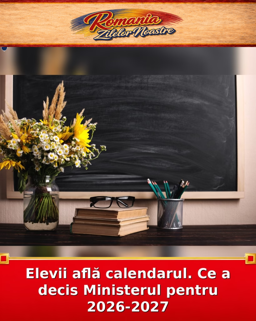 Elevii află calendarul. Ce a decis Ministerul pentru 2026-2027