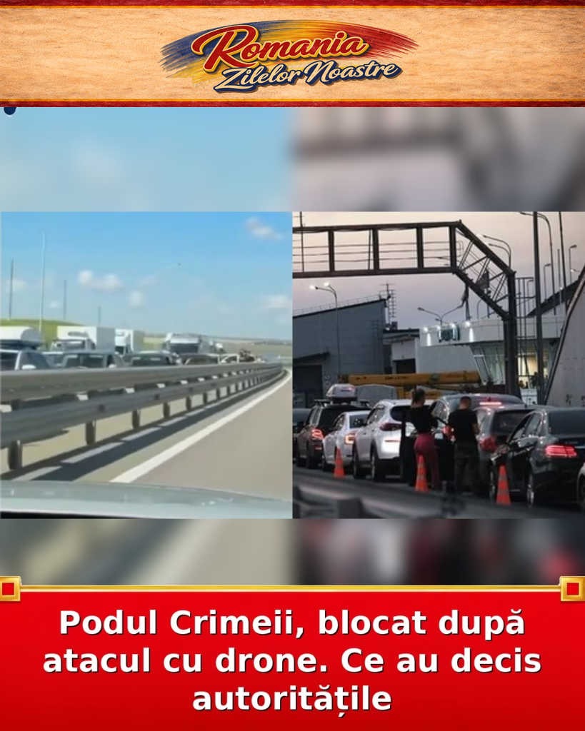 Podul Crimeii, blocat după atacul cu drone. Ce au decis autoritățile