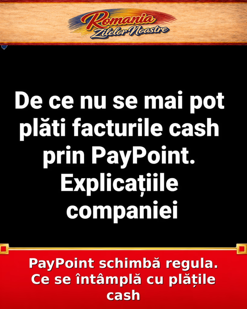 PayPoint schimbă regula. Ce se întâmplă cu plățile cash
