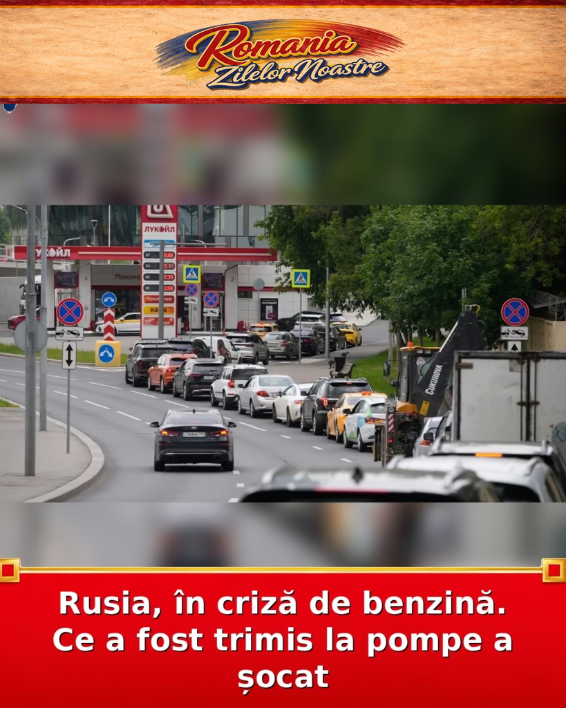 Rusia, în criză de benzină. Ce a fost trimis la pompe a șocat