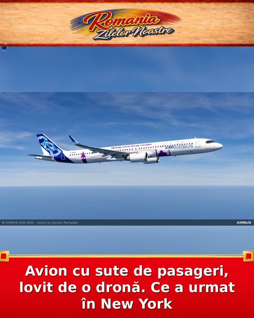 Avion cu sute de pasageri, lovit de o dronă. Ce a urmat în New York