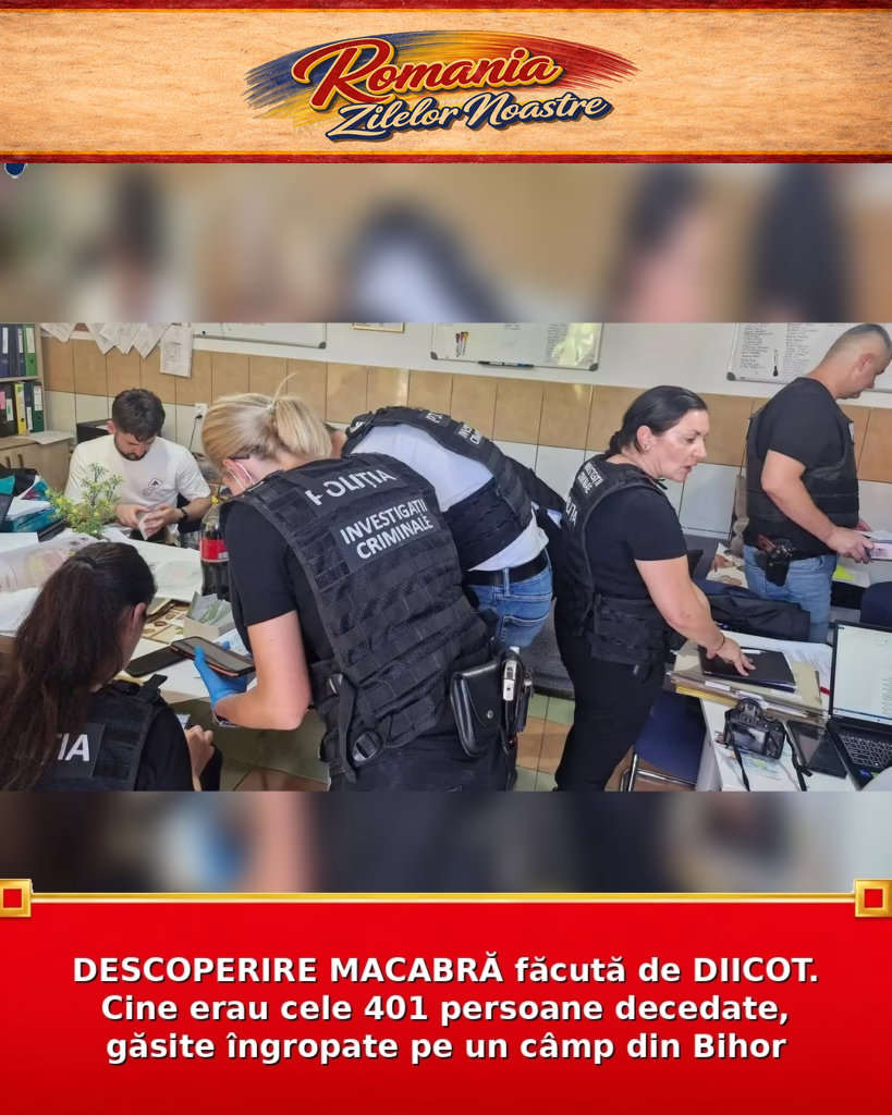 DESCOPERIRE MACABRĂ făcută de DIICOT. Cine erau cele 401 persoane decedate, găsite îngropate pe un câmp din Bihor