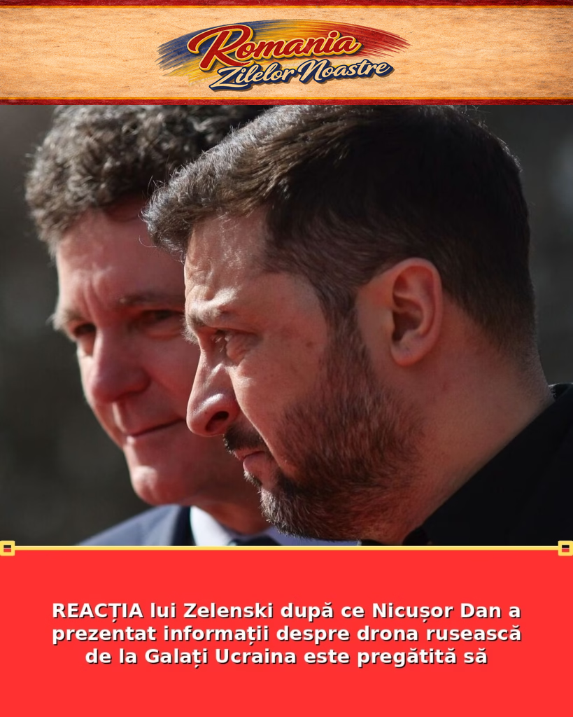 REACȚIA lui Zelenski după ce Nicușor Dan a prezentat informații despre drona rusească de la Galați Ucraina este pregătită să