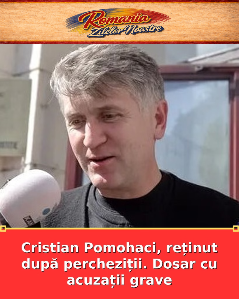 Cristian Pomohaci, reținut după percheziții. Dosar cu acuzații grave
