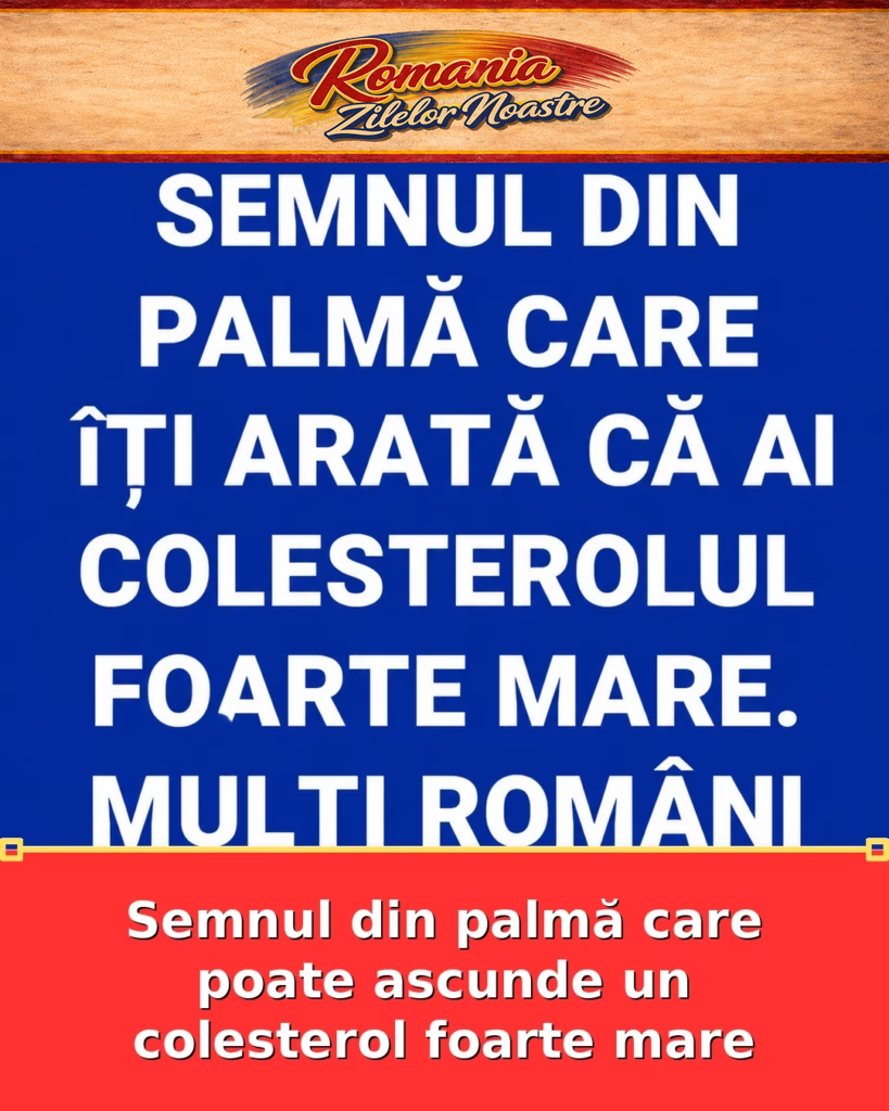 Semnul din palmă care poate ascunde un colesterol foarte mare