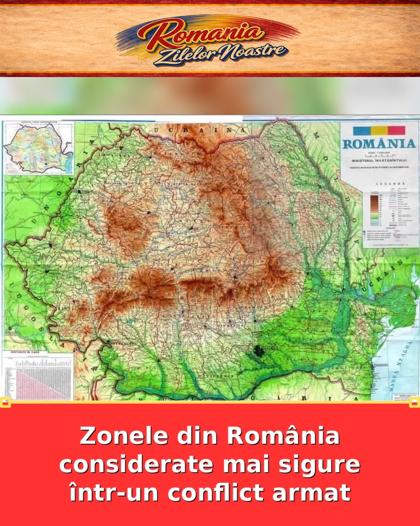 Zonele din România considerate mai sigure într-un conflict armat