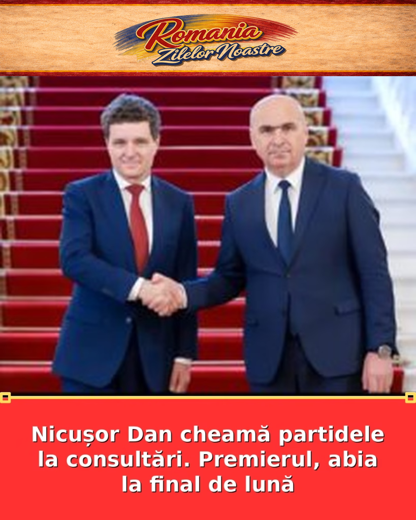 Nicușor Dan cheamă partidele la consultări. Premierul, abia la final de lună