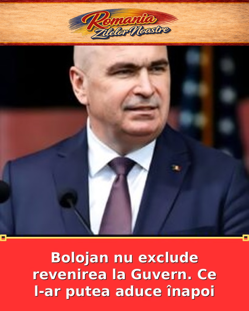 Bolojan nu exclude revenirea la Guvern. Ce l-ar putea aduce înapoi