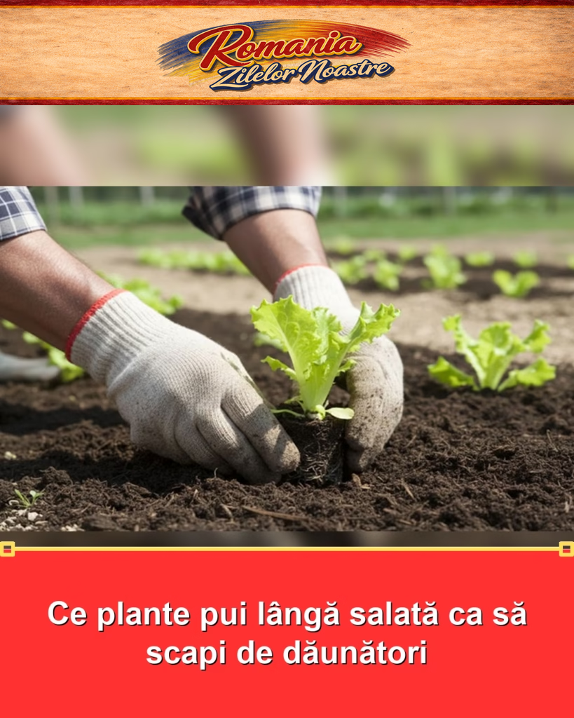 Ce plante pui lângă salată ca să scapi de dăunători
