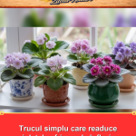 Trucul simplu care readuce violetele africane la înflorire