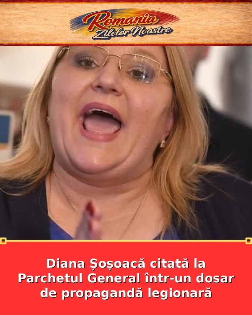 Diana Șoșoacă citată la Parchetul General într-un dosar de propagandă legionară