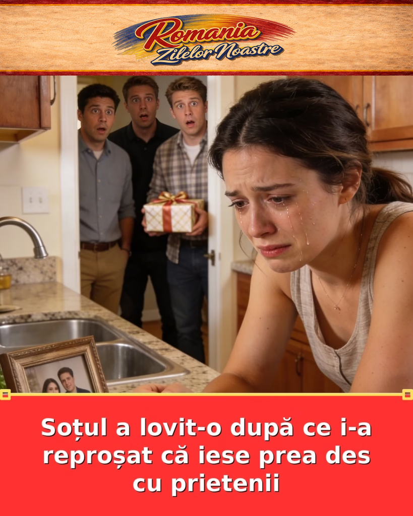 Soțul a lovit-o după ce i-a reproșat că iese prea des cu prietenii