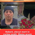 Robert, elevul mort în curtea școlii. Mama acuză ambulanța că a întârziat