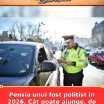 Pensia unui fost polițist în 2026. Cât poate ajunge, de fapt