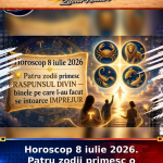 Horoscop 8 iulie 2026. Patru zodii primesc o răsplată neașteptată