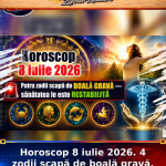 Horoscop 8 iulie 2026. 4 zodii scapă de boală gravă, dar cum
