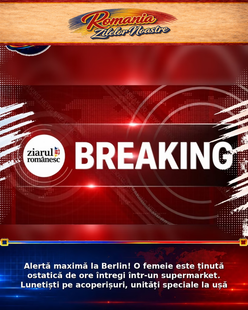 Alertă maximă la Berlin! O femeie este ținută ostatică de ore întregi într-un supermarket. Lunetiști pe acoperișuri, unități speciale la ușă
