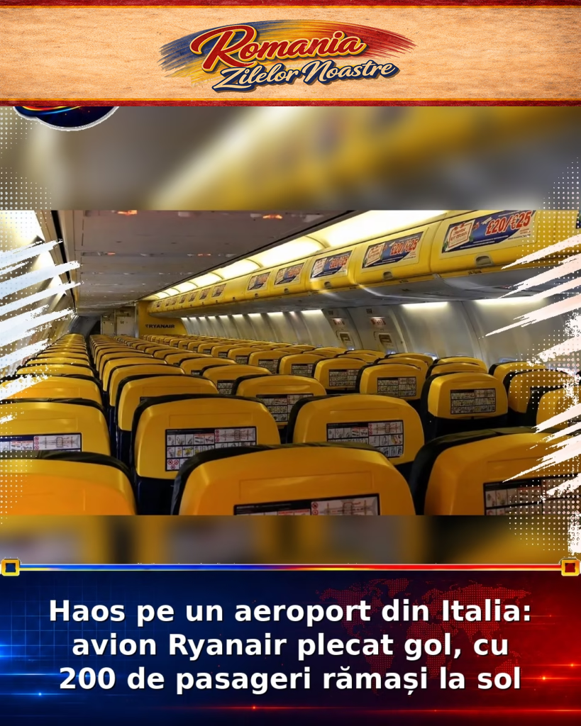Haos pe un aeroport din Italia: avion Ryanair plecat gol, cu 200 de pasageri rămași la sol