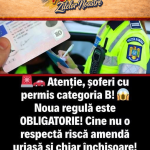Atenție, șoferi cu permis categoria B! A intrat în vigoare o nouă regulă obligatorie – nerespectarea ei poate aduce amenzi uriașe și chiar închisoare!