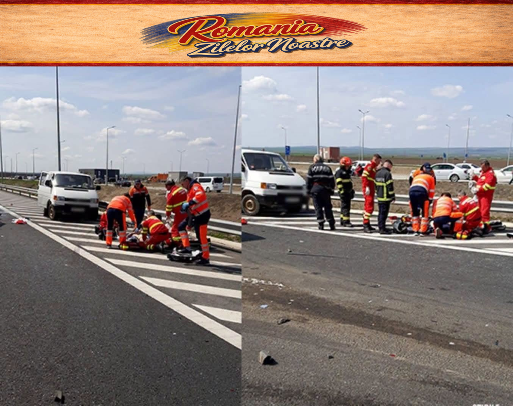 Accident mortal pe Autostrada A7, în județul Buzău. Un bărbat a murit după ce o autoutilitară a lovit parapetul median