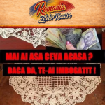Sigur mai ai pe acasă astfel de mileuri de macrame. O să le cauţi când o să afli cât costă unul acum. Poţi face o mică avere!